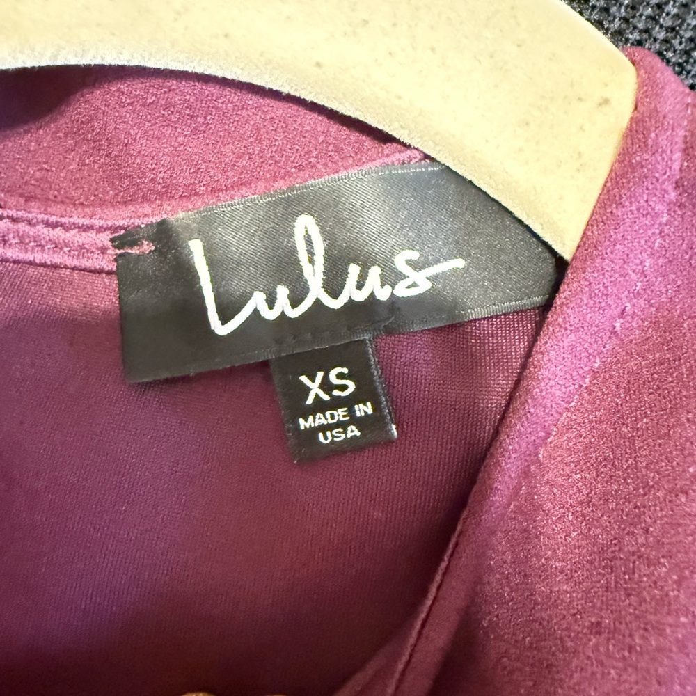 Lulus Plum Ruffle Dress - Picture 6 of 8